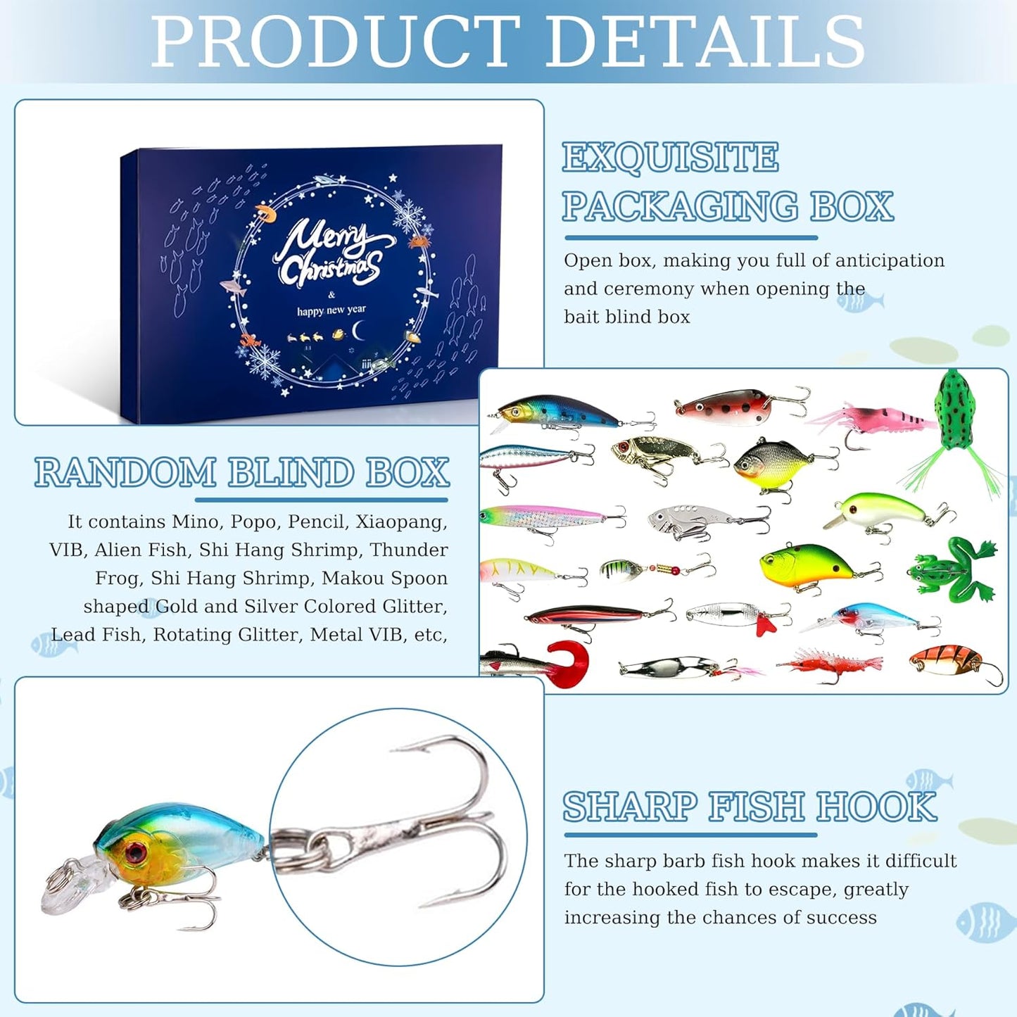 2025 Advent Fishing Calendar – 24 Days of Fishing Lures