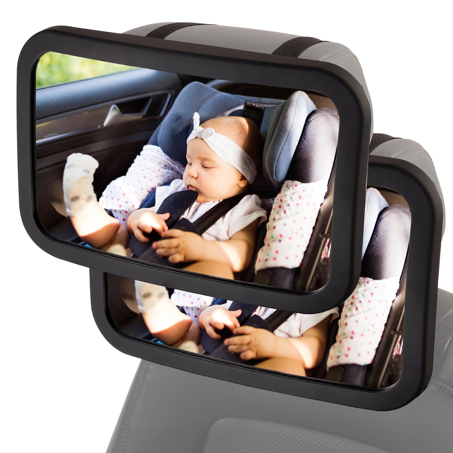 Baby Car Mirror – 11.5 Inch Wide View Rear-Facing Mirror with Shatterproof