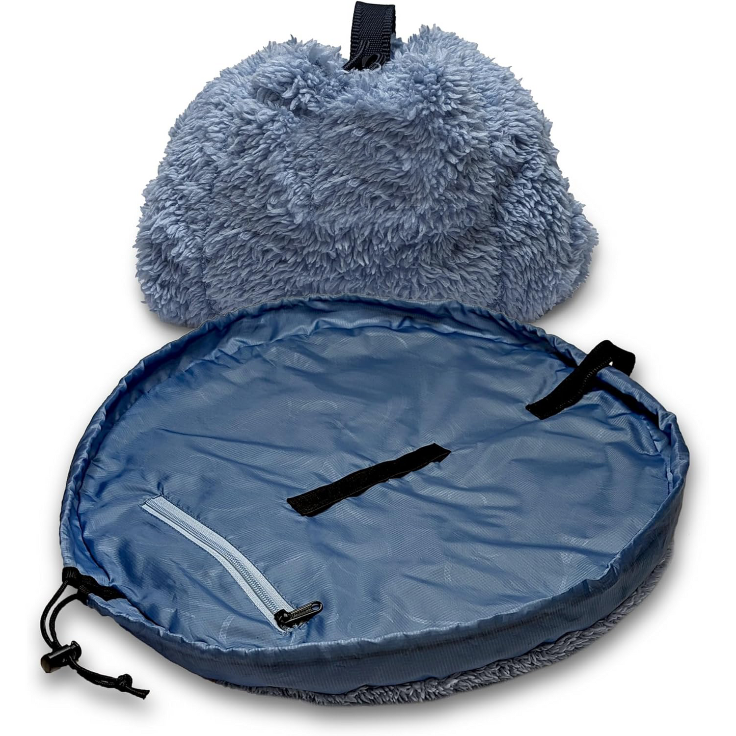 Drawstring Makeup Bag – Portable Travel Organizer with Pockets and Handles