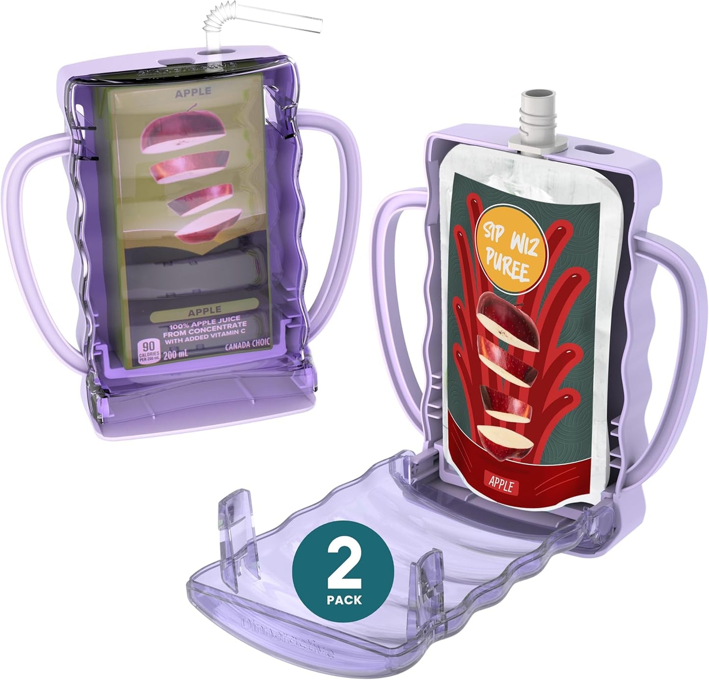 Baby Food Pouch and Juice Box Holder - Anti-Squeeze & Reusable Storage for Toddlers