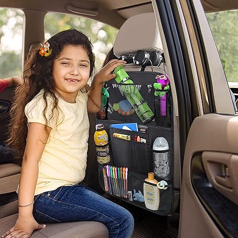 Multi-Functional Car Seat Back Organizer – Large Capacity Hanging Bag | Fits All Vehicles, Durable & Waterproof