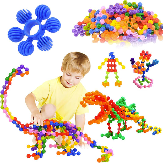 STEM Interlocking Building Blocks – 120 PCS Educational Gear Set for Creative Play