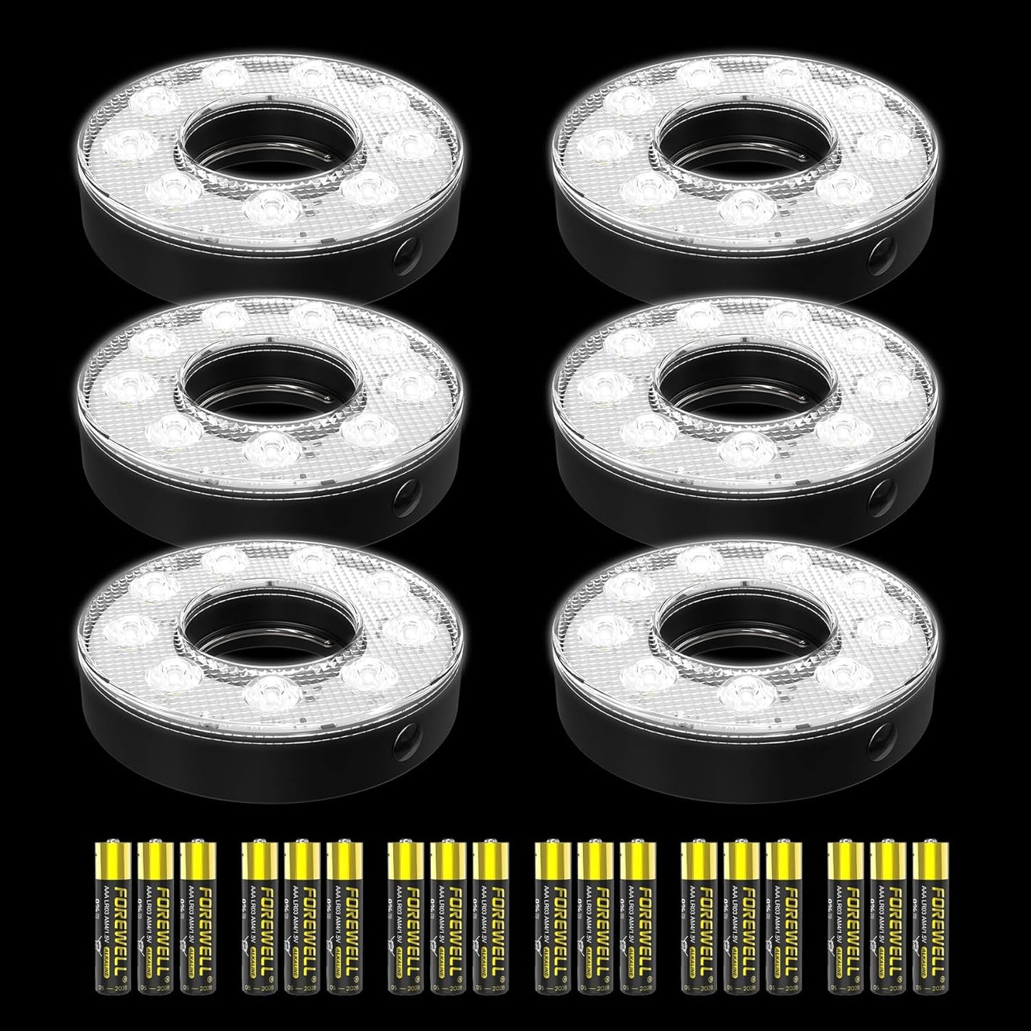 Golf Hole Cup Light with Anti-Glare Lens – Battery Powered Night Putting Green Cup Lamp