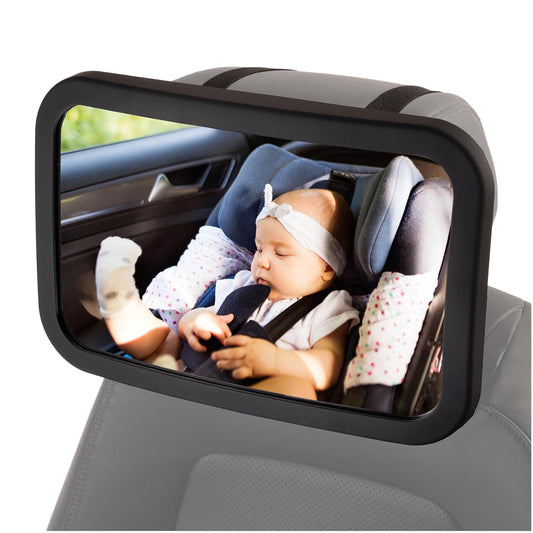 Baby Car Mirror – 11.5 Inch Wide View Rear-Facing Mirror with Shatterproof