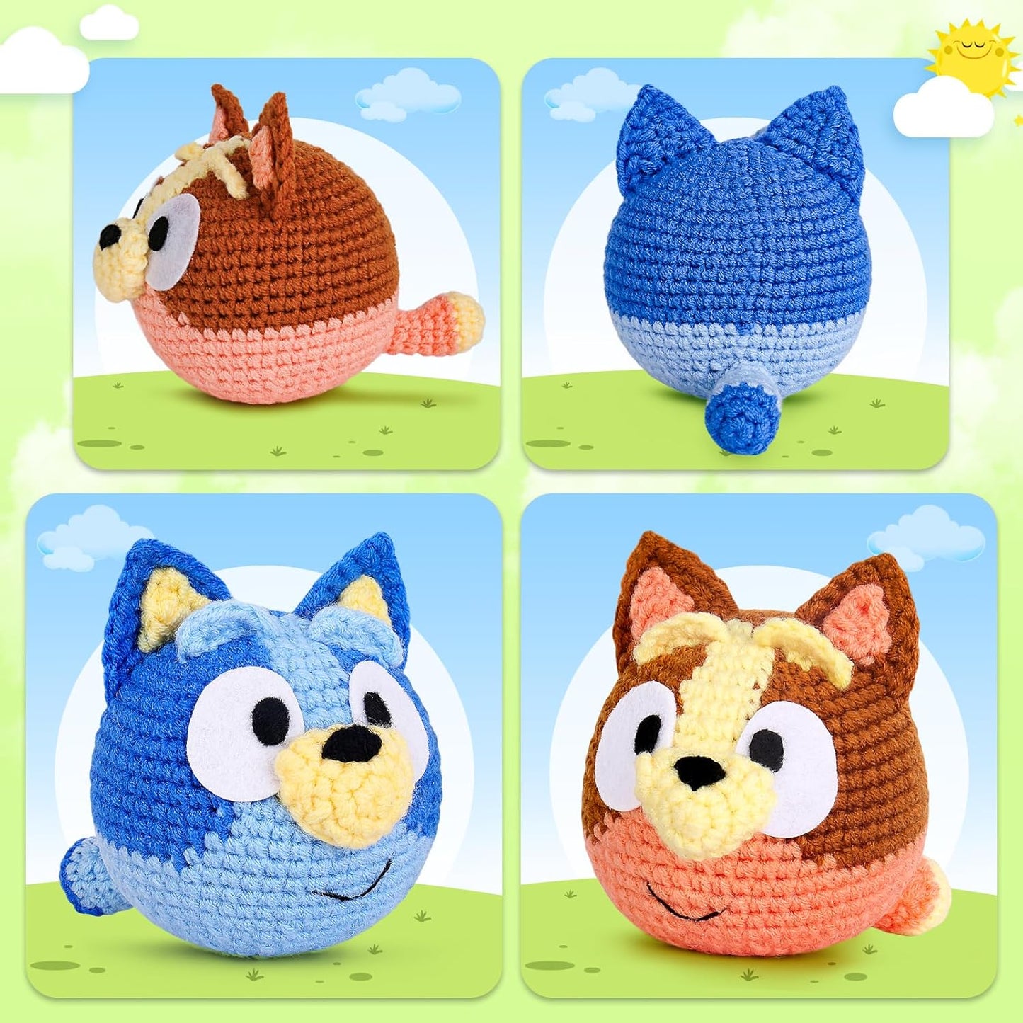 Crochet Animal Kit for Kids – Beginner-Friendly 2-in-1 Set