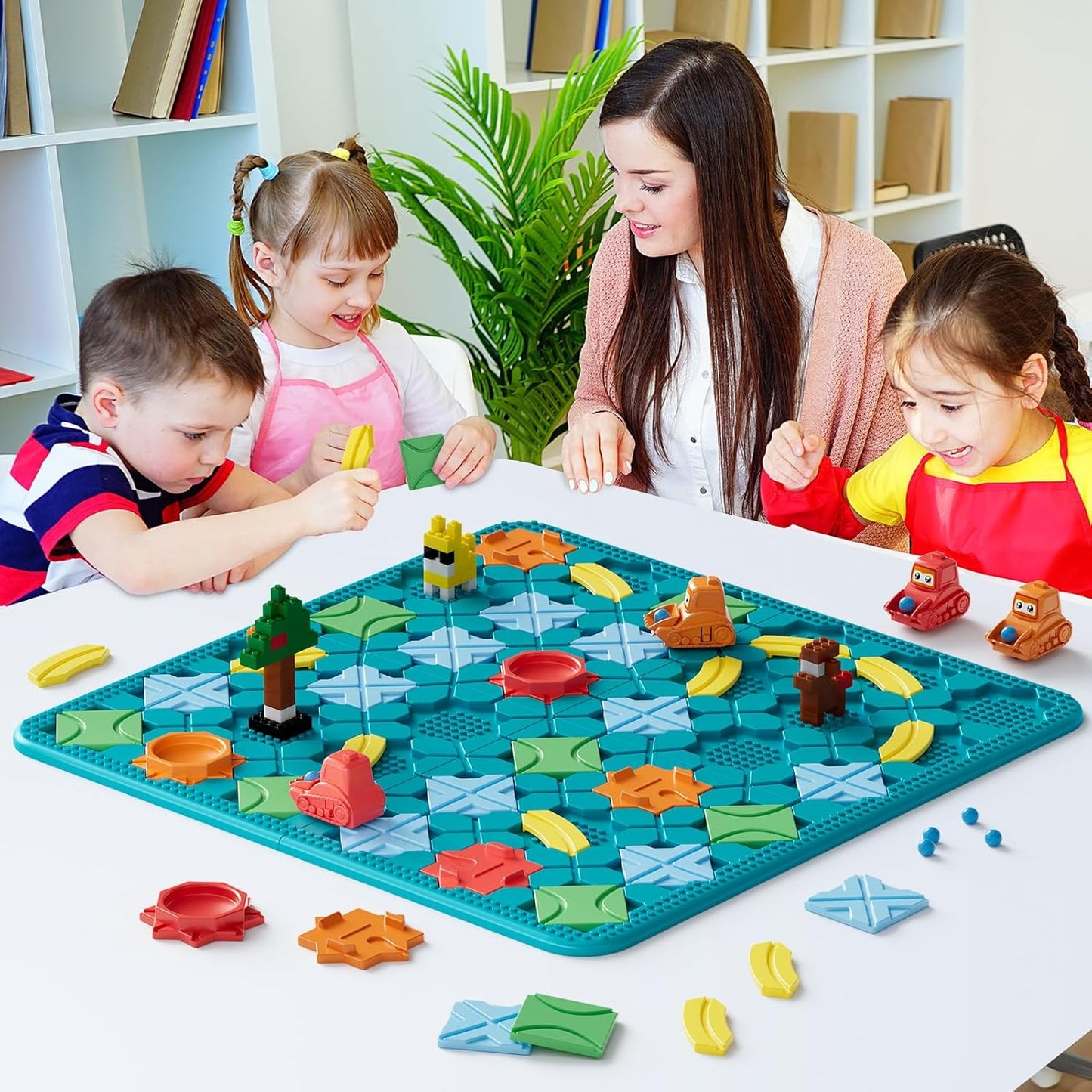 Children's Board Game STEM Learning Toy – Logic Puzzle Set with 200+ Challenges & 4 Difficulty Levels