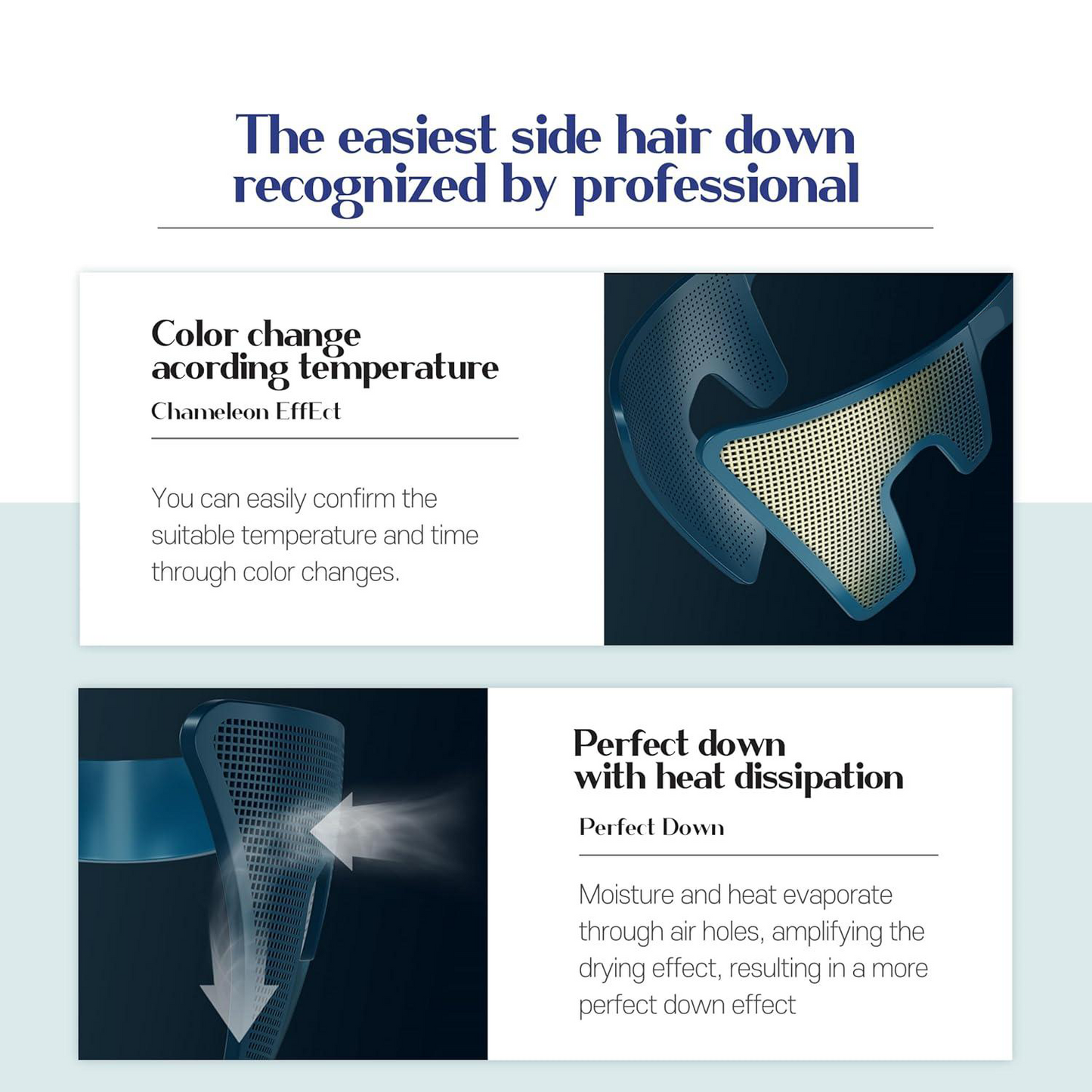 Men’s Hair Styler & Straightener – Compact Side Hair Press Tool