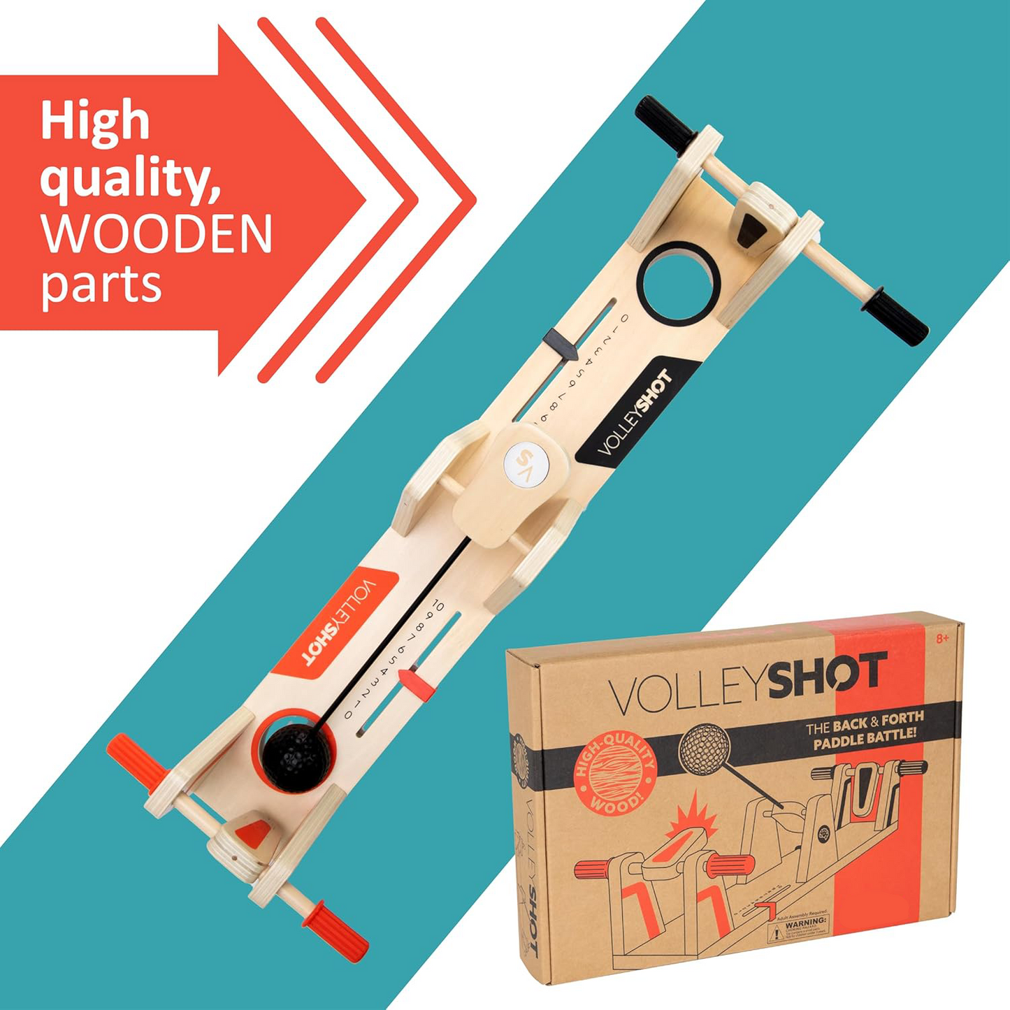 Wooden Two-Player Desktop Skill Game – Fun for Kids and Adults