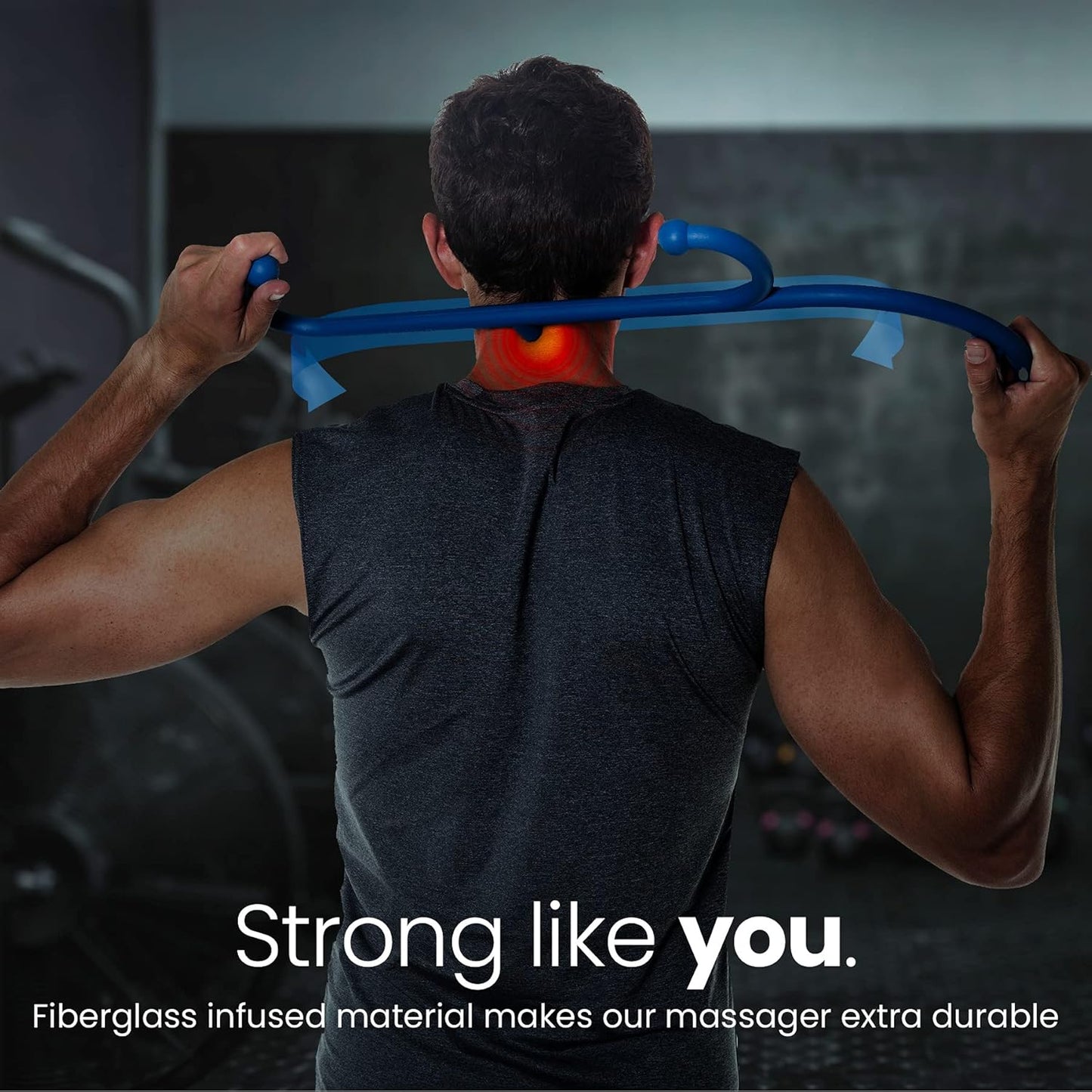 Back & Neck Massager – Trigger Point Massage Tool for Pain Relief