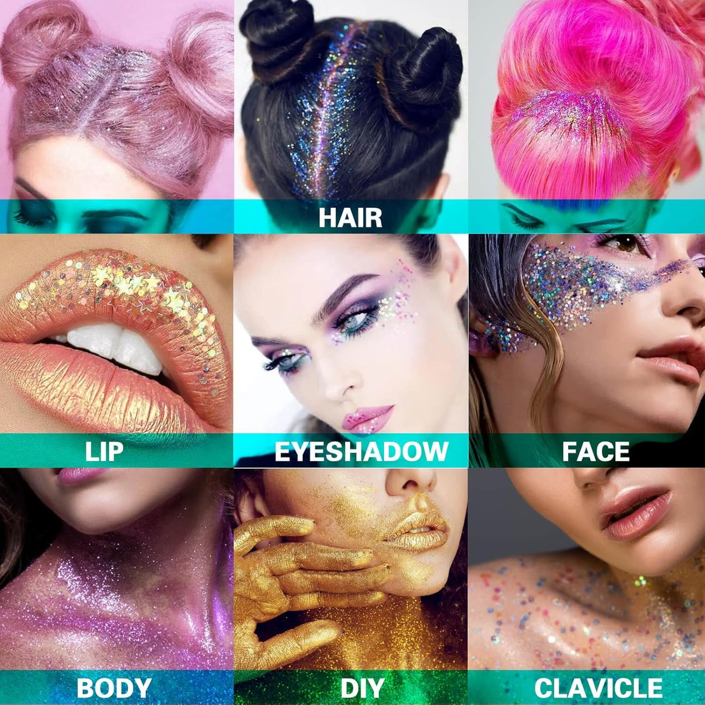 White Body Glitter Gel – Sparkling Festival & Party Accessory