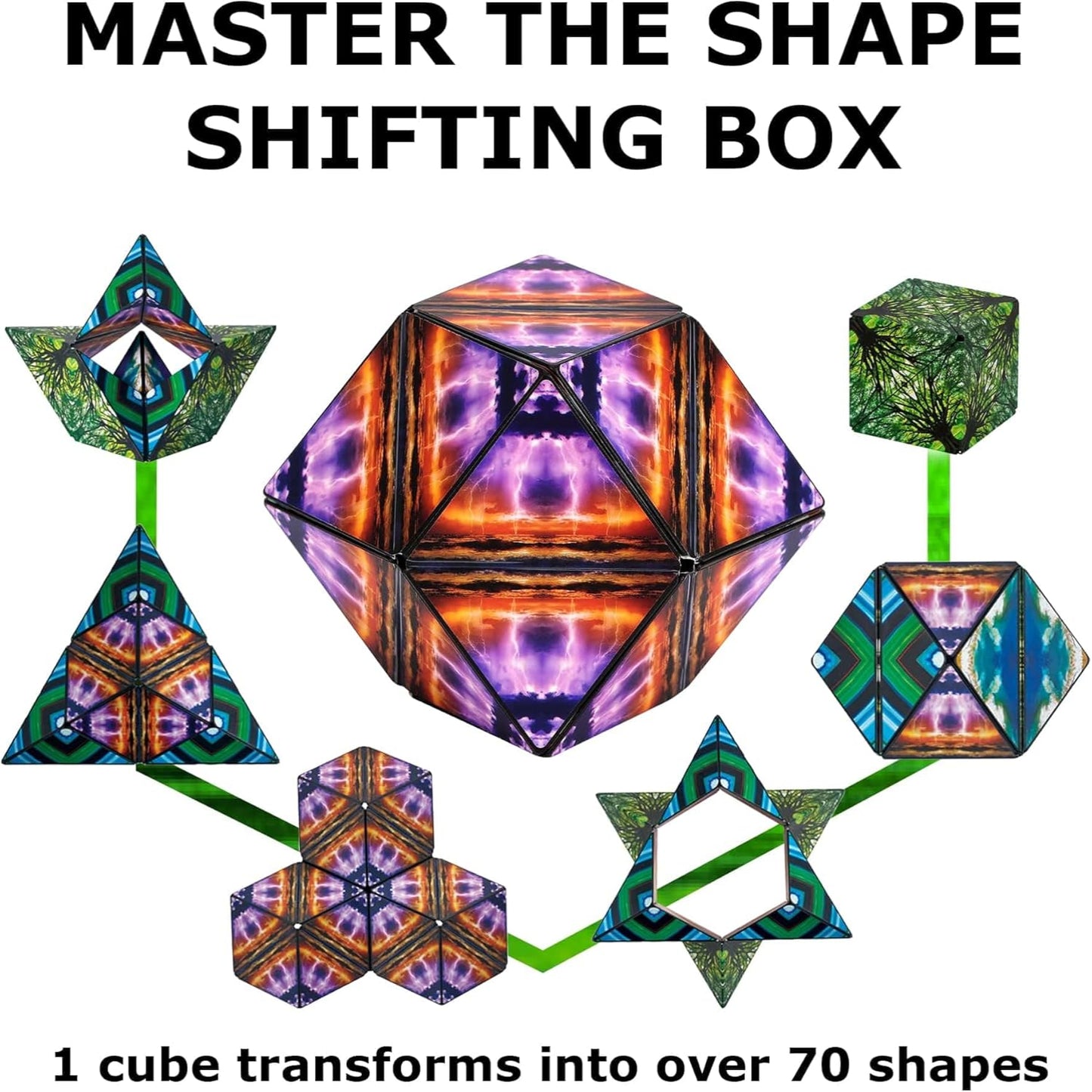 Shape Shifting Magnetic Cube – Transforms into Over 70 Shapes