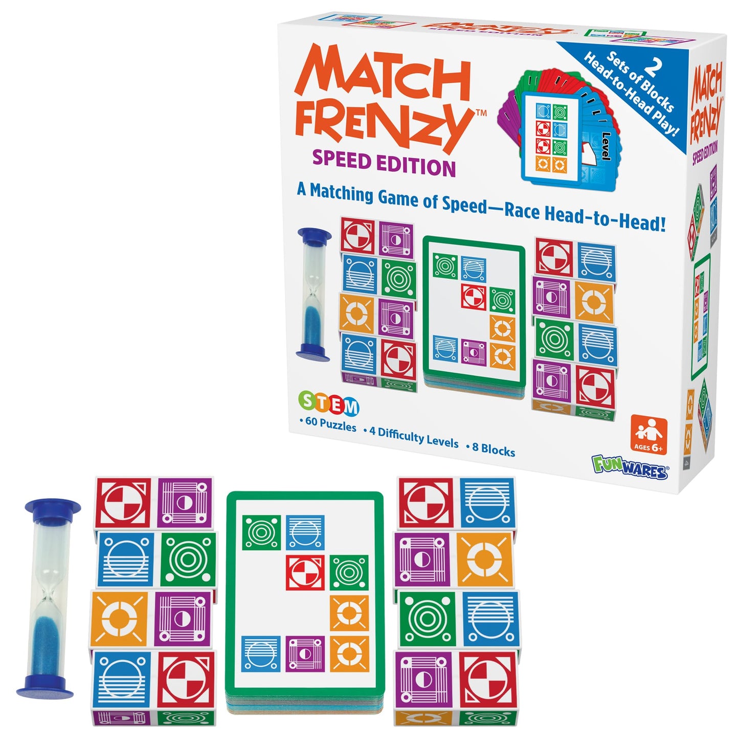 Portable Pattern Matching Puzzle Game – Mini Family Board Game for Travel & Home Play