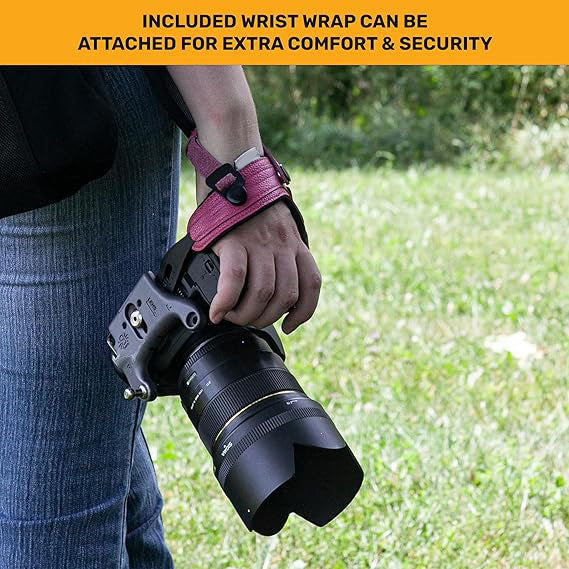 Camera Wrist Strap V2 – With Snap Button and Optional Wrist Strap – Compatible