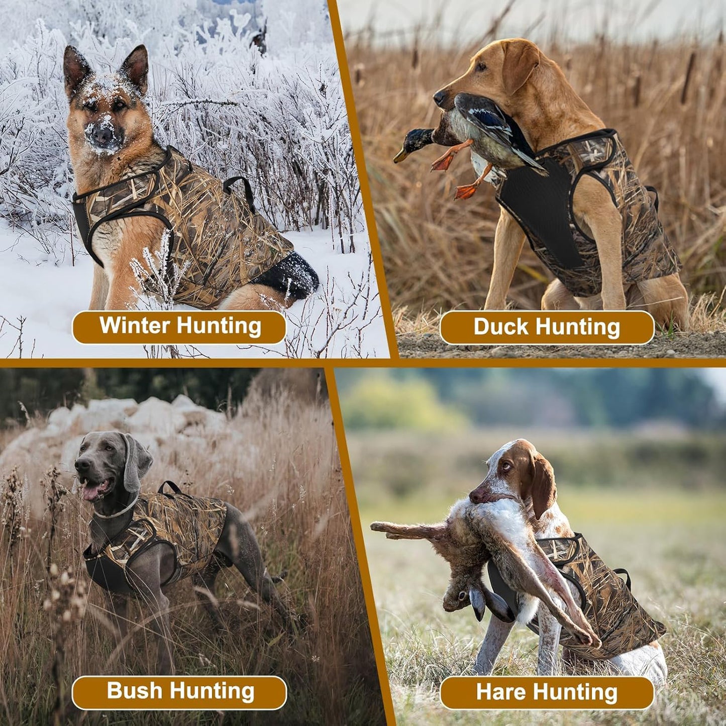 Adjustable Neoprene Hunting Vest for Dogs – Waterfowl, Jungle, and Duck Hunting Gear