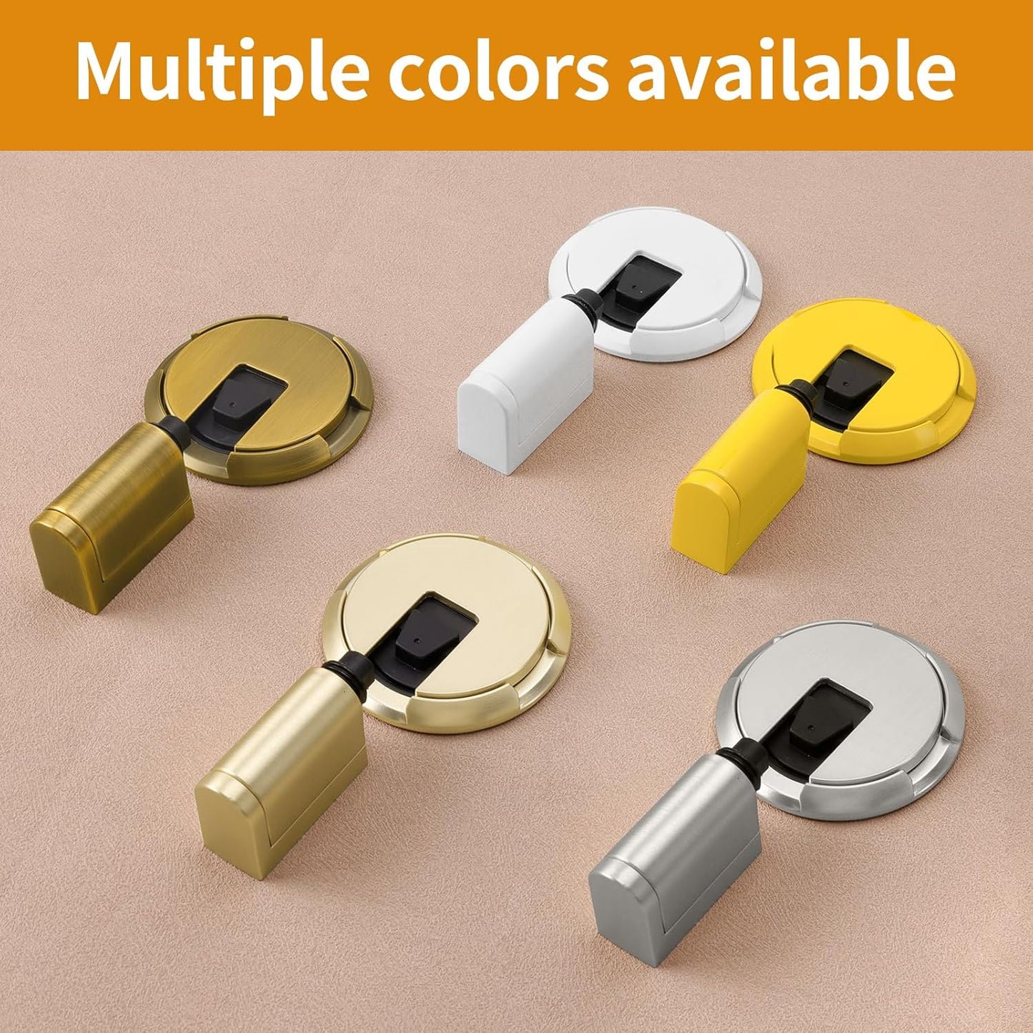 Adjustable Door Stopper – Heavy-Duty No-Drill Floor Mount