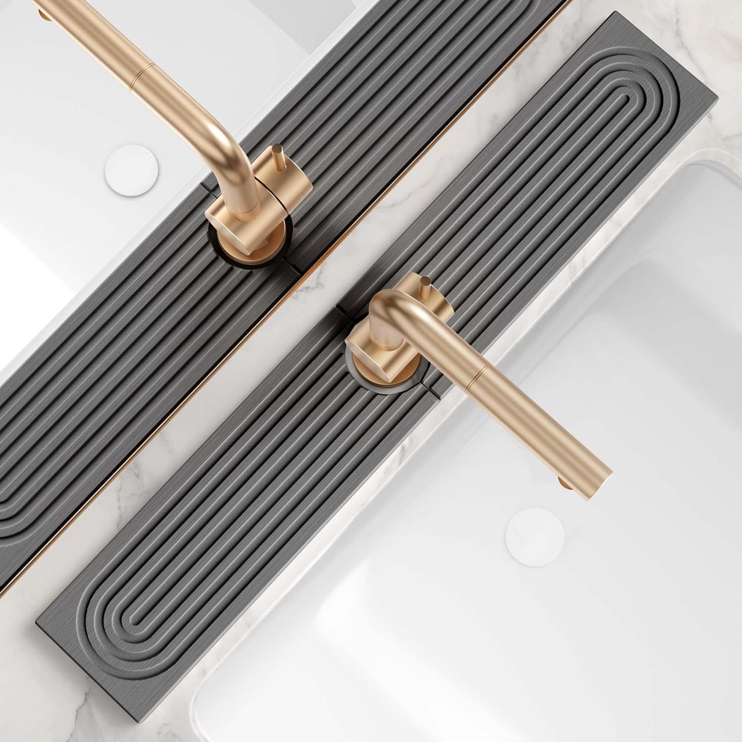 Diatom Sink Drying Stone Mat – Quick-Dry Water Absorbing Tray for Kitchen & Bathroom