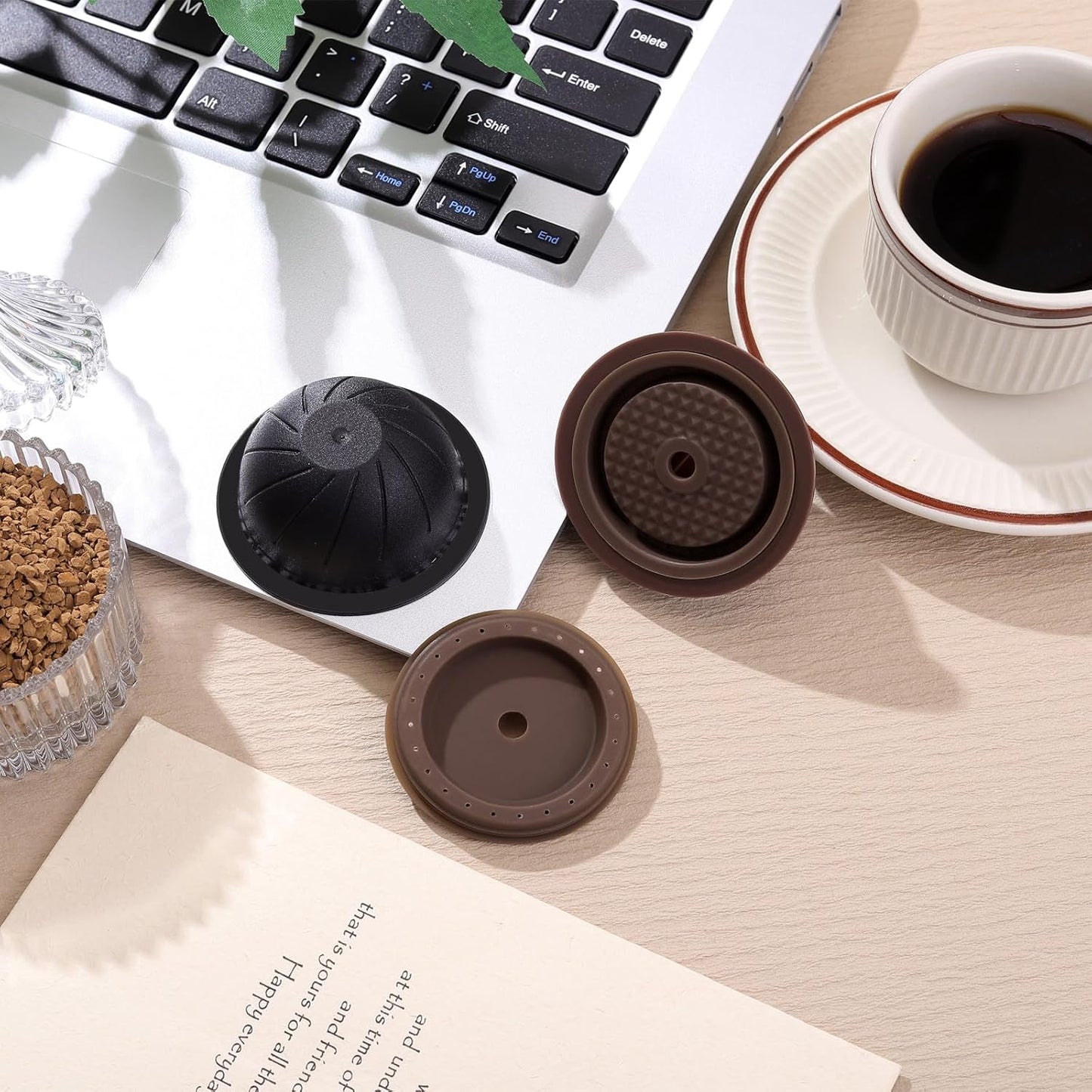 Reusable Coffee Capsule Lid Set – Compatible with Ver-tuo Line Machines
