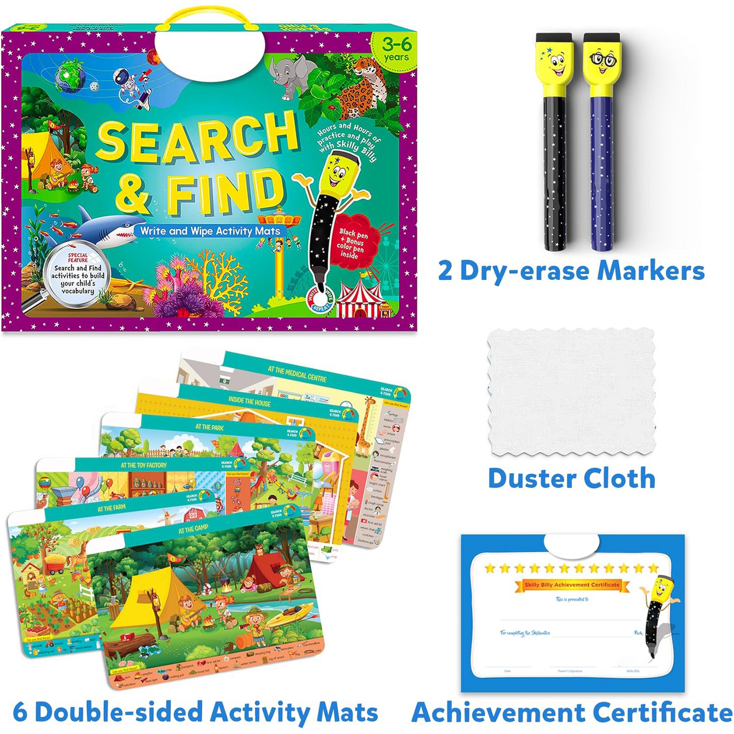 Search & Find Educational Game – Reusable Preschool Learning Activity