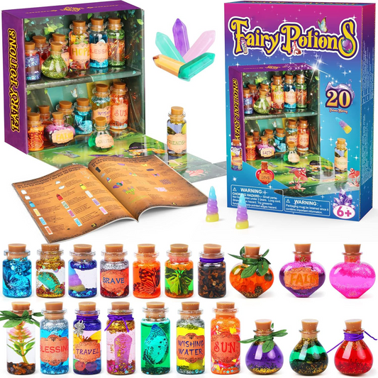Fairy Potion Making Kit – 20 Magical Potions with Crystals & Enchanted Accessories