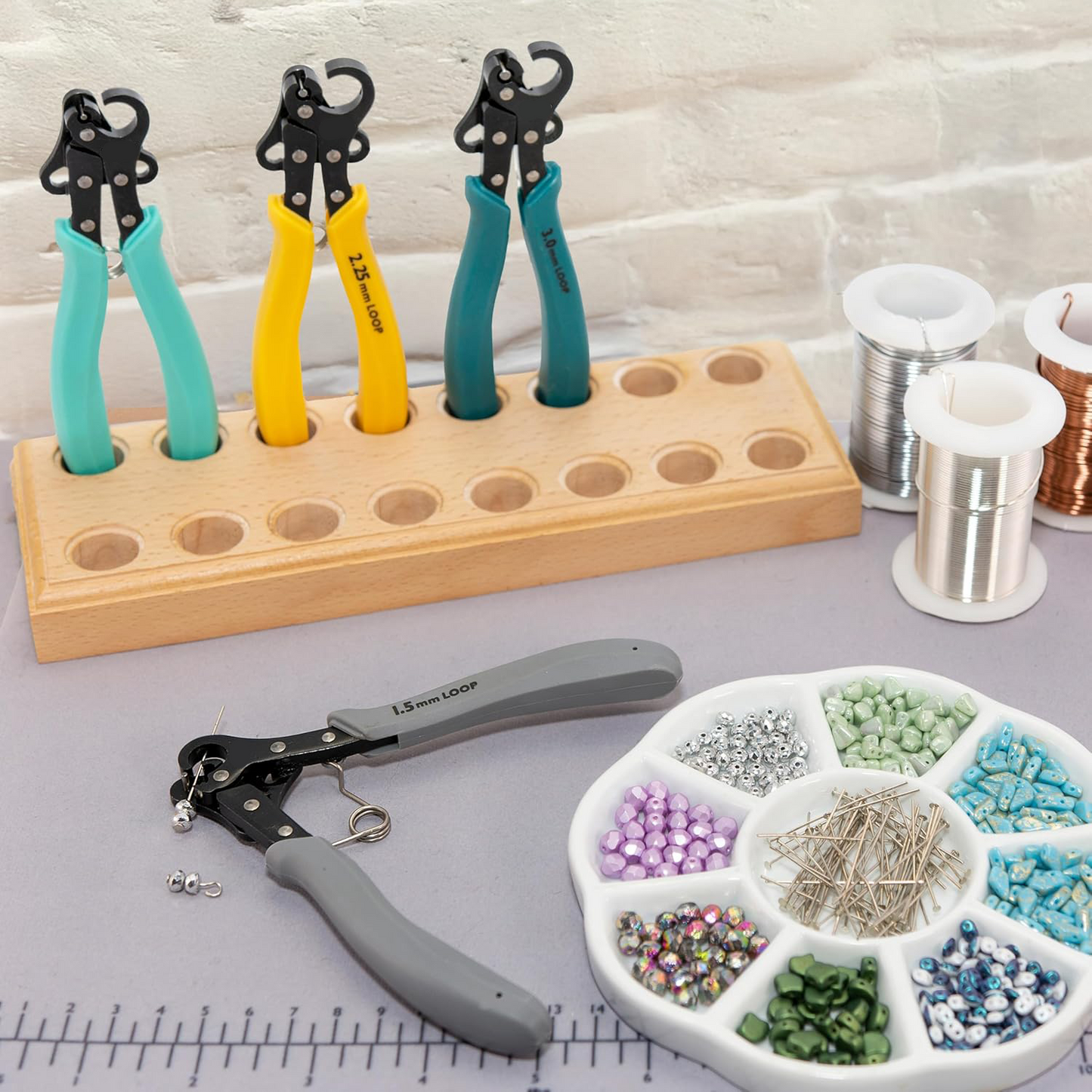 One-Step Looping Pliers – Create & Trim Perfect 1.5mm Jewelry Loops with Ease