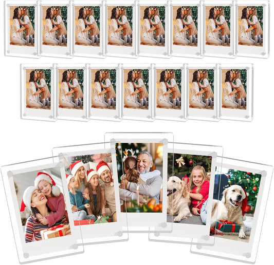 Acrylic Magnetic Fridge Frame – Double-Sided Clear Display for Instax Mini Photos