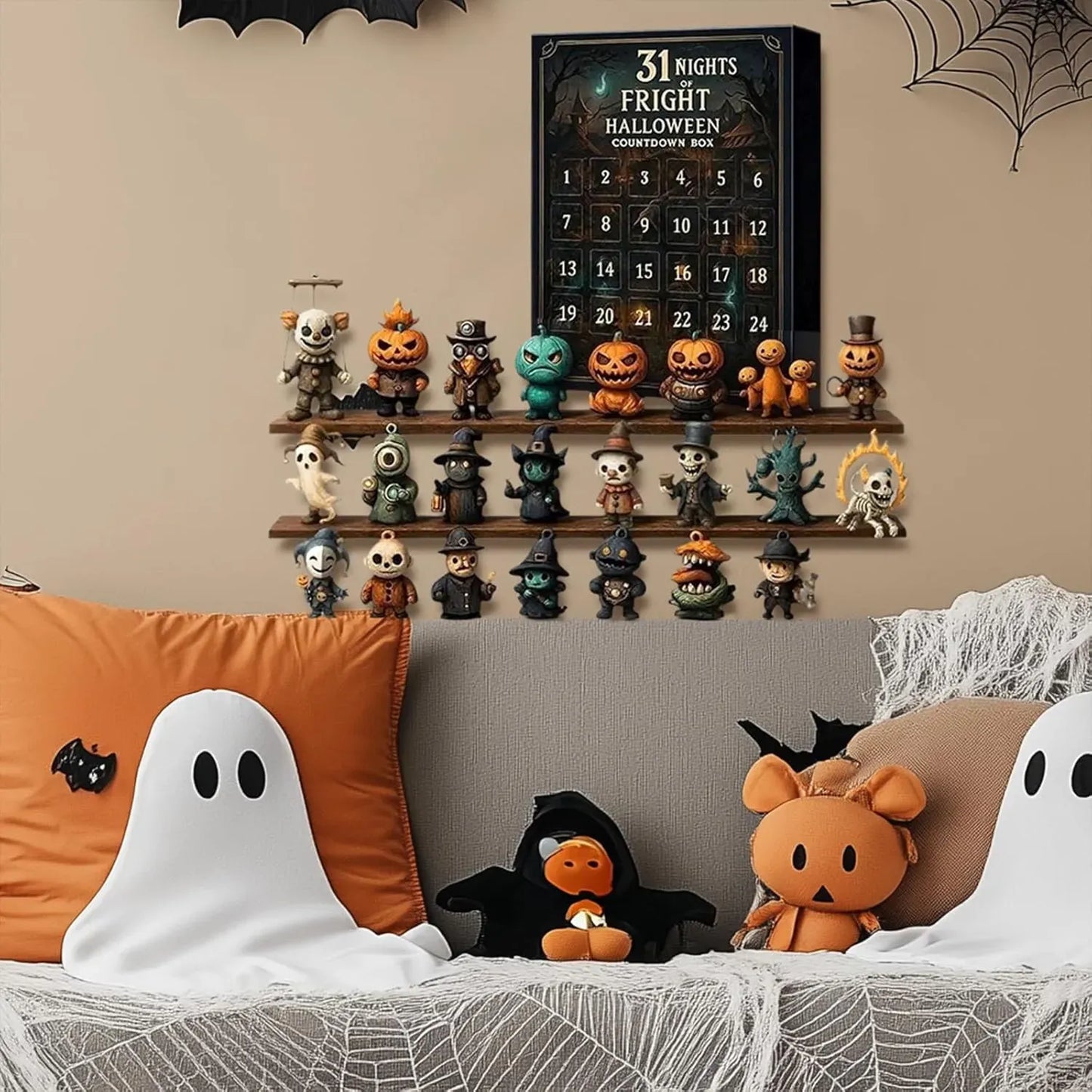 31 Nights of Fright – Halloween Countdown Box with Mini Figures
