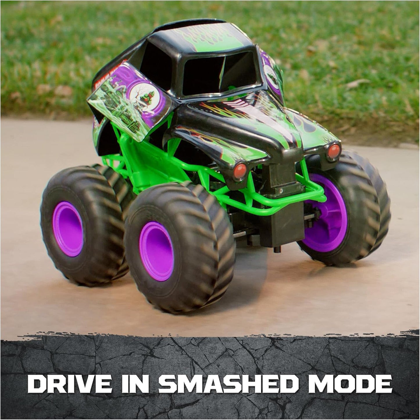 1:15 Scale RC Monster Truck – Grave Digger Remote Control Toy with Crash