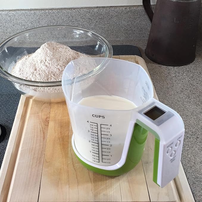Digital Kitchen Food Scale & Measuring Cup – Adjustable, Detachable, 1L Capacity