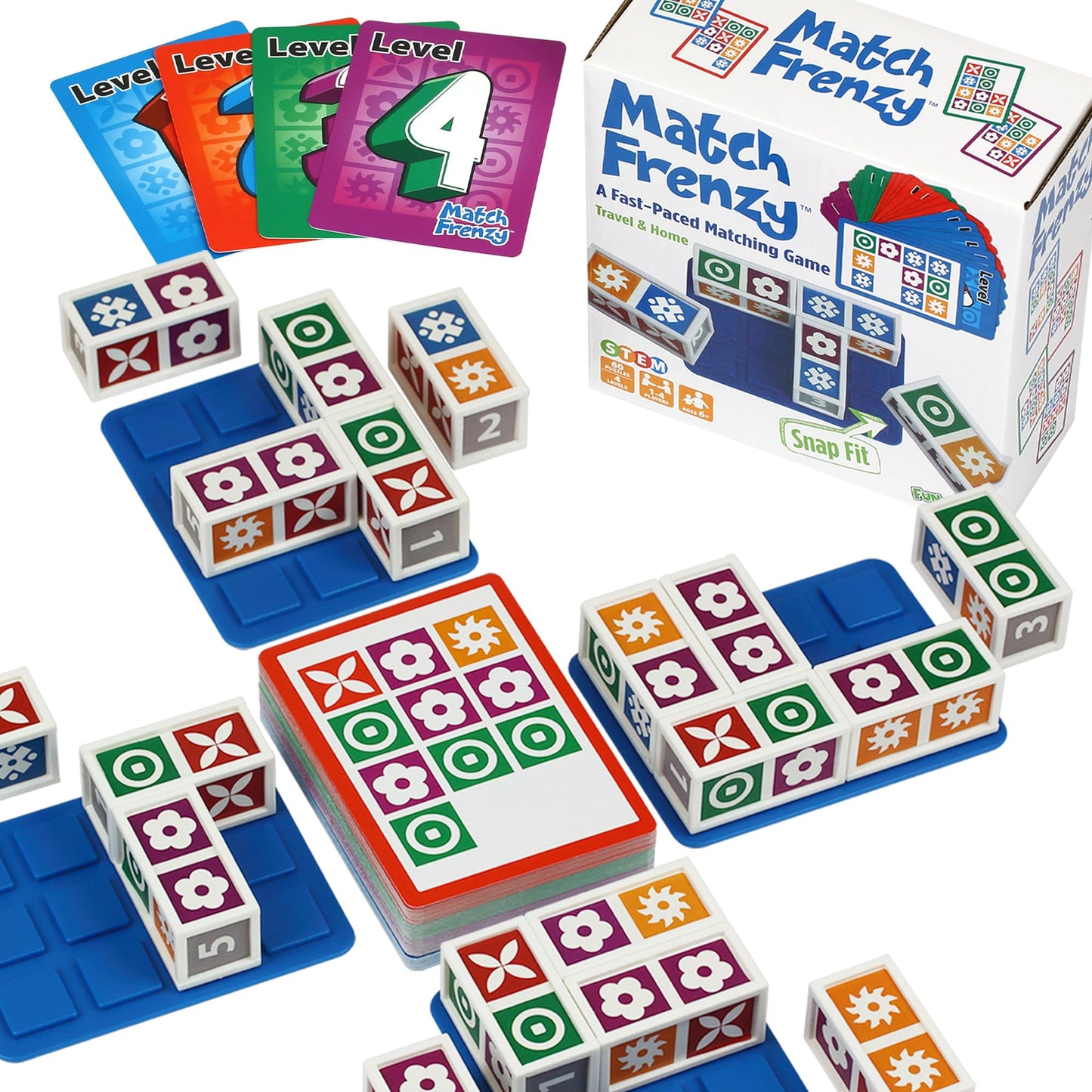 Portable Pattern Matching Puzzle Game – Mini Family Board Game for Travel & Home Play