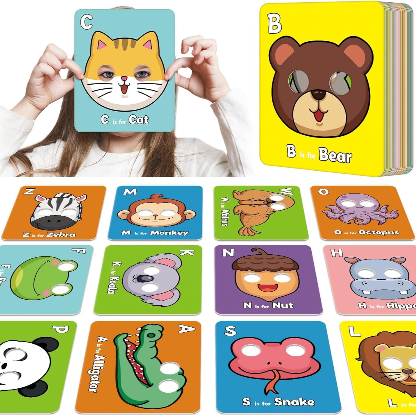 ABC Animal Flash Cards for Kids