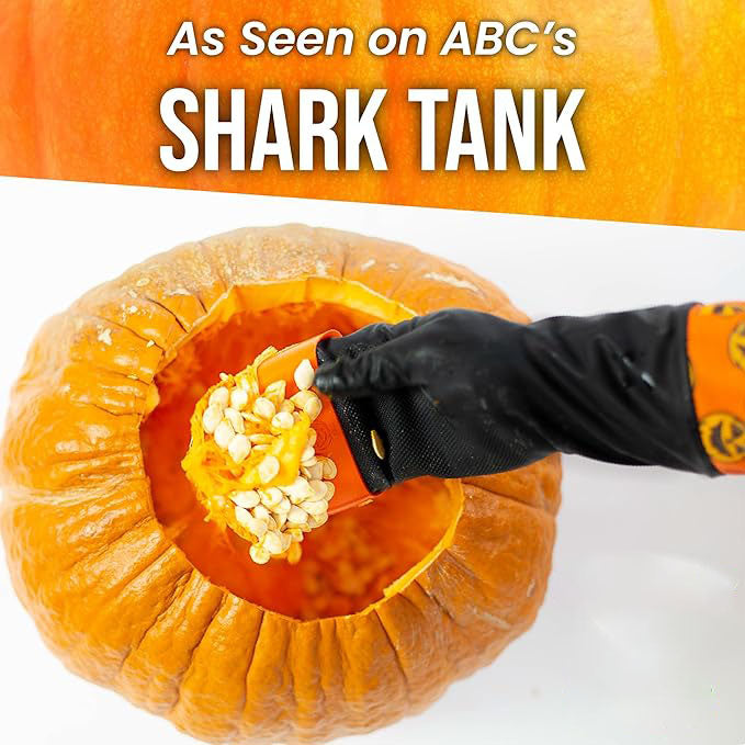 Pumpkin Gutting Glove Set for Halloween – Mess-Free Carving Innovation | Say Goodbye to the Mess, Carve Jack-o’-Lanterns with Ease