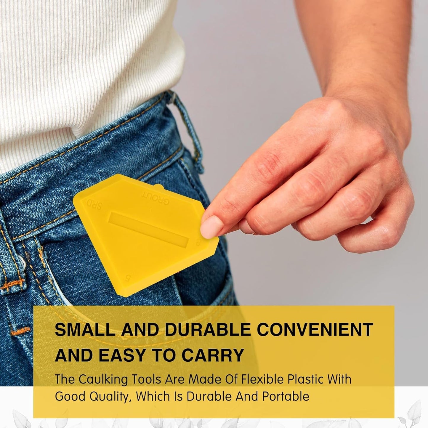 Caulking Tool Kit – Silicone Sealant Spreader & Scraper Set