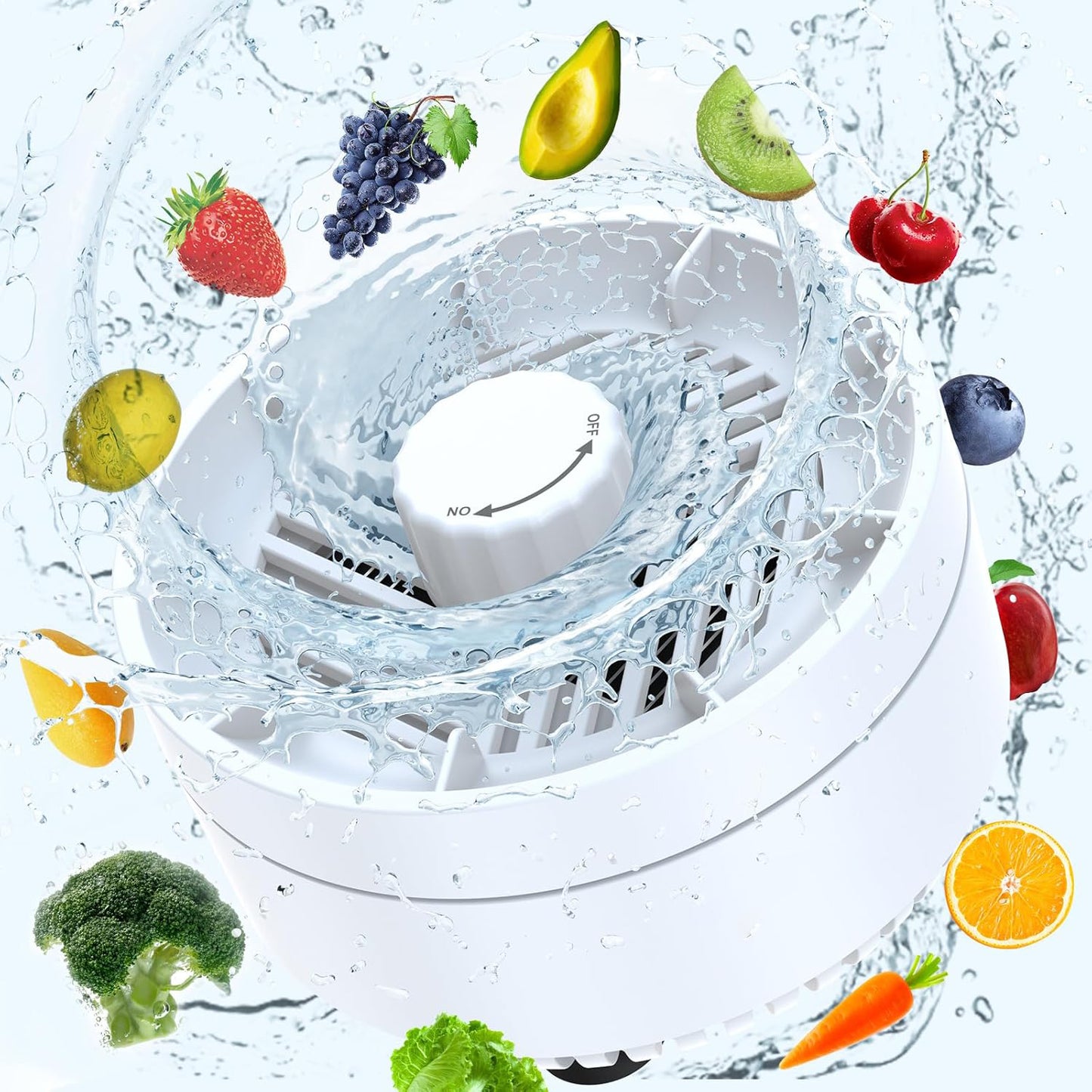 Fruit & Vegetable Washing Machine – USB Wireless Food Purifier