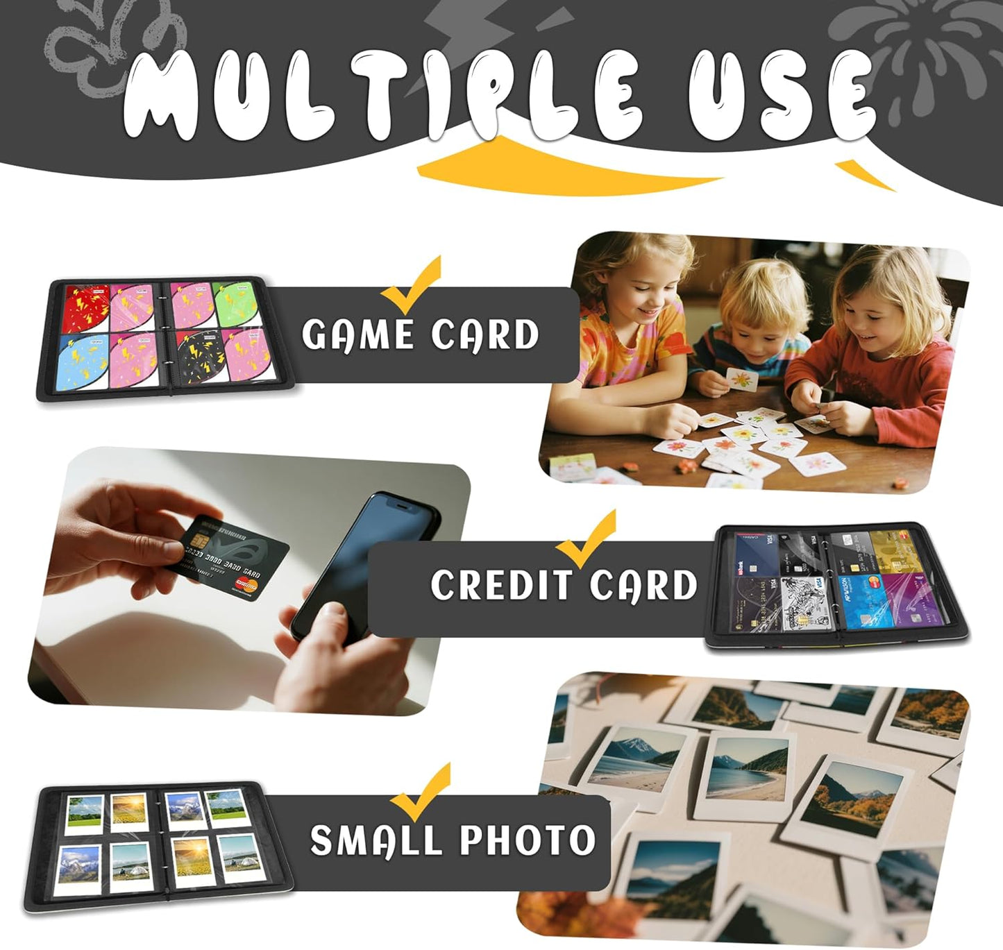 Trading Card Binder – 400 Pocket 4-Pocket Album