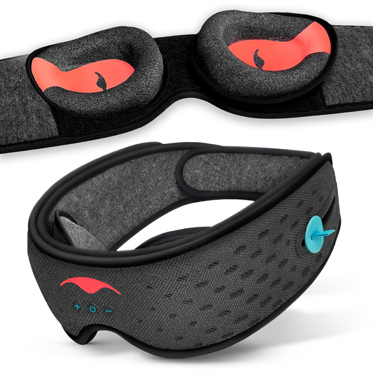 Bluetooth Sleep Mask – 100% Blackout & Side-Sleeper Friendly