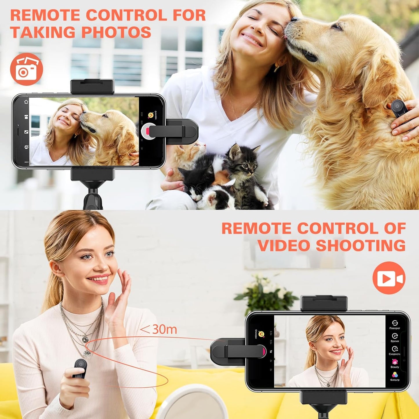 Remote Page Turner Ring for Kindle Paperwhite, Oasis, Scribe, Kobo Thick Case Compatible