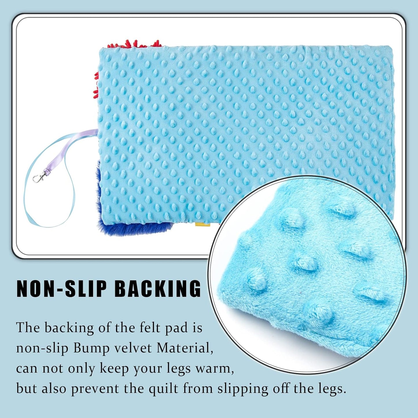 Fidget Blanket for Elderly – Dementia, Alzheimer's, and Autism Sensory Blanket for Anxiety Relief