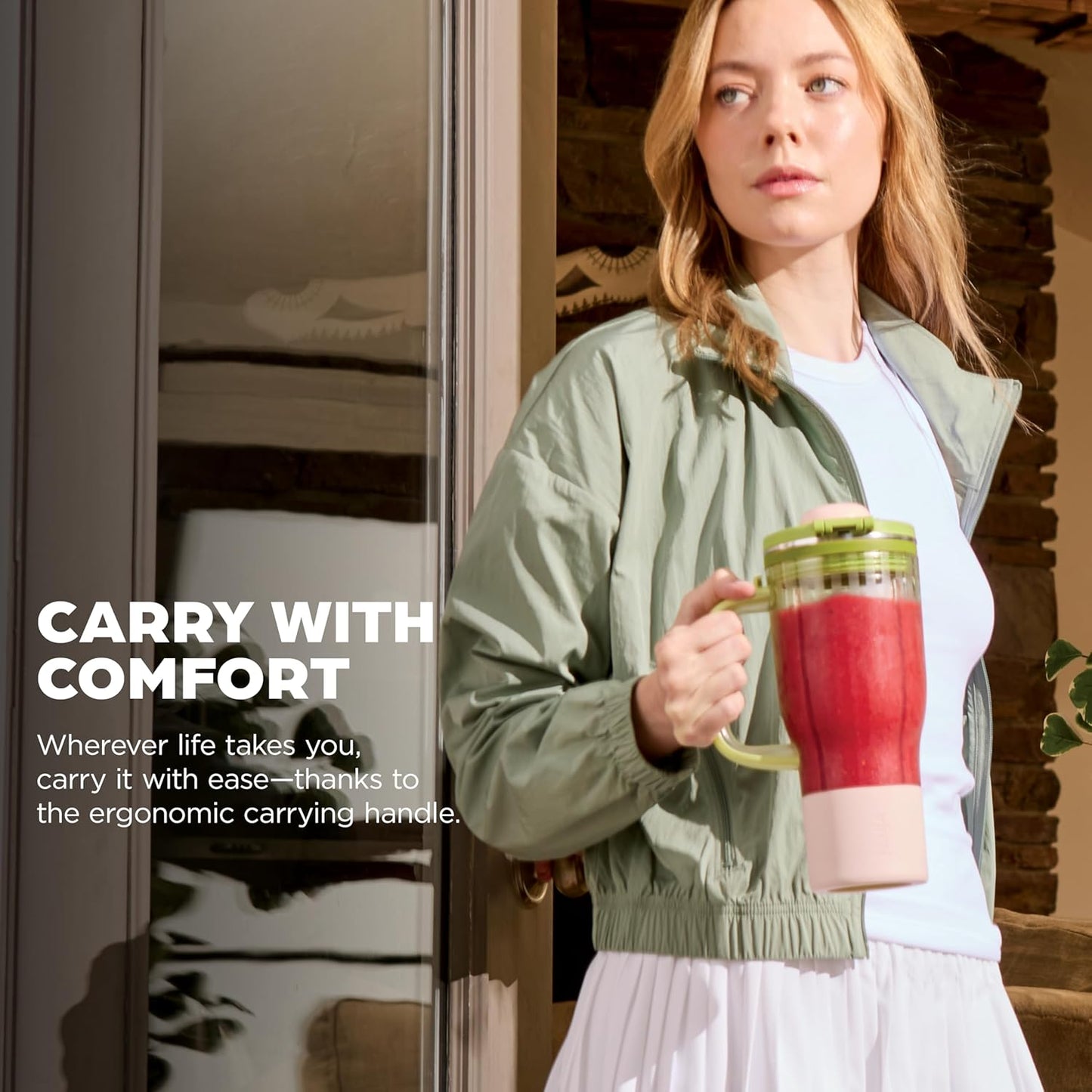 Powerful Ice Crushing Blender – Compact Blender with One-Touch Programs