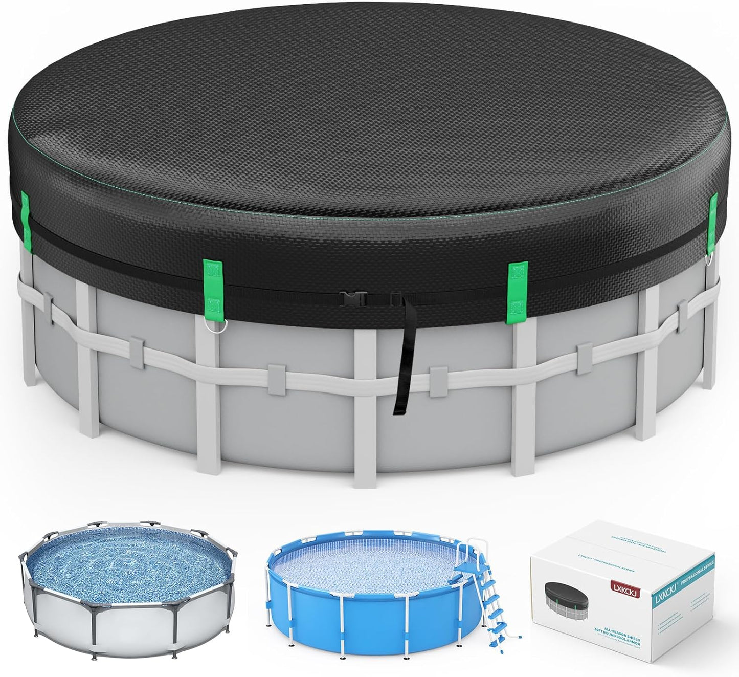 18FT Round Pool Cover – Solar Pool Cover for Above Ground Pools