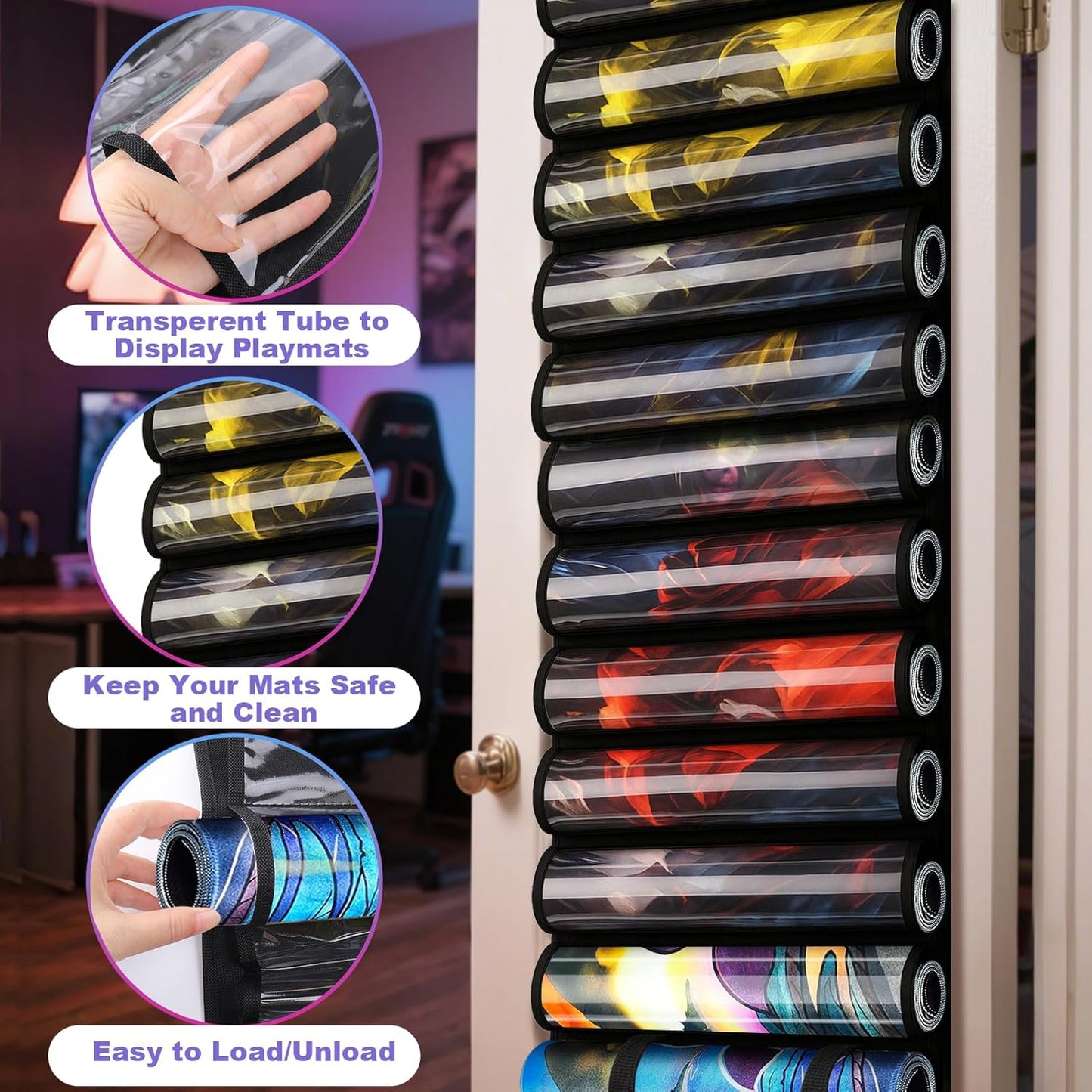 Playmat Tube Storage Bag – Portable Organizer for 12+1 Playmats