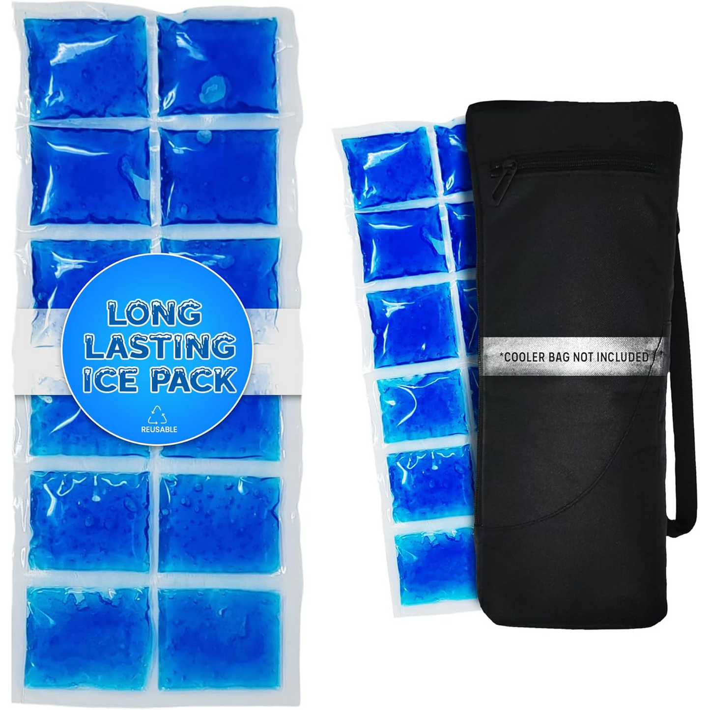 Golf Bag Cooler Sleeve – Insulated 6-Can Beer Holder with Ice Pack