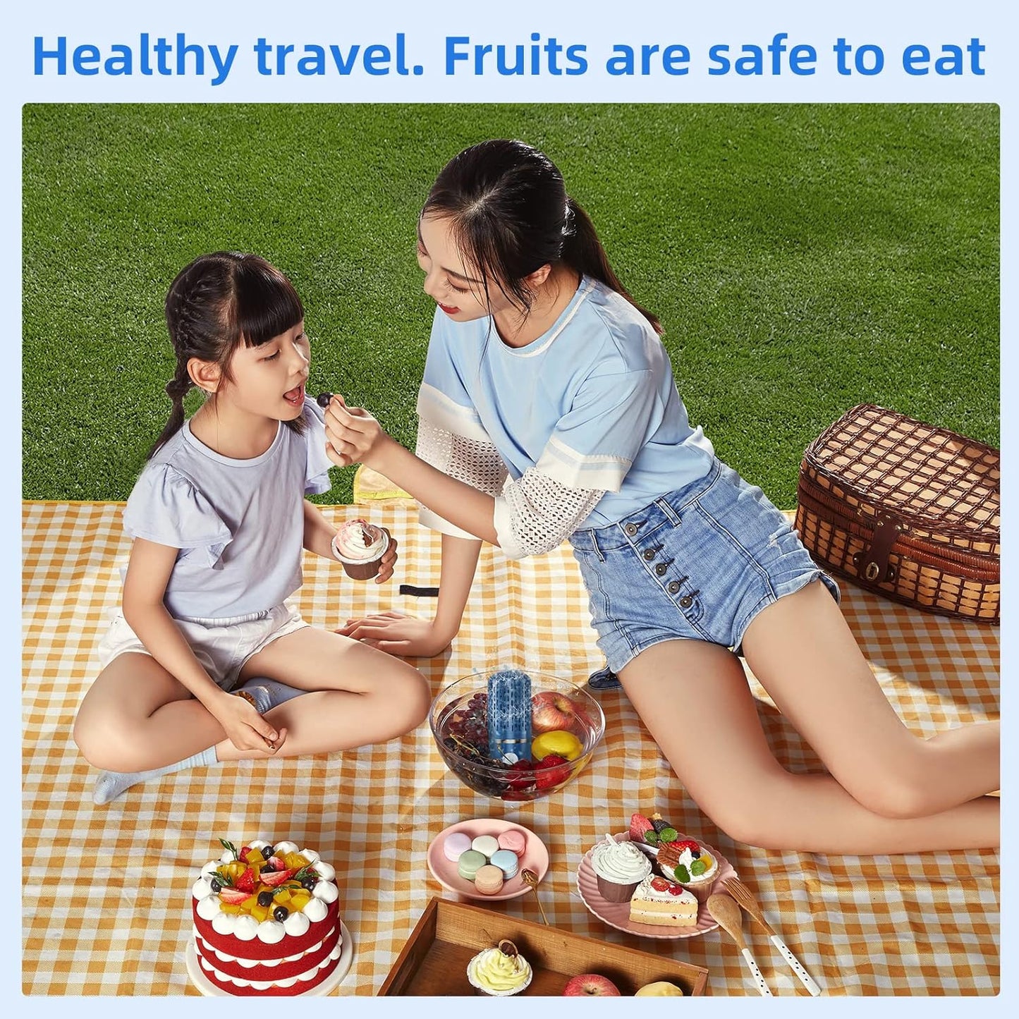 Fruit & Vegetable Washing Machine – USB Wireless Food Purifier