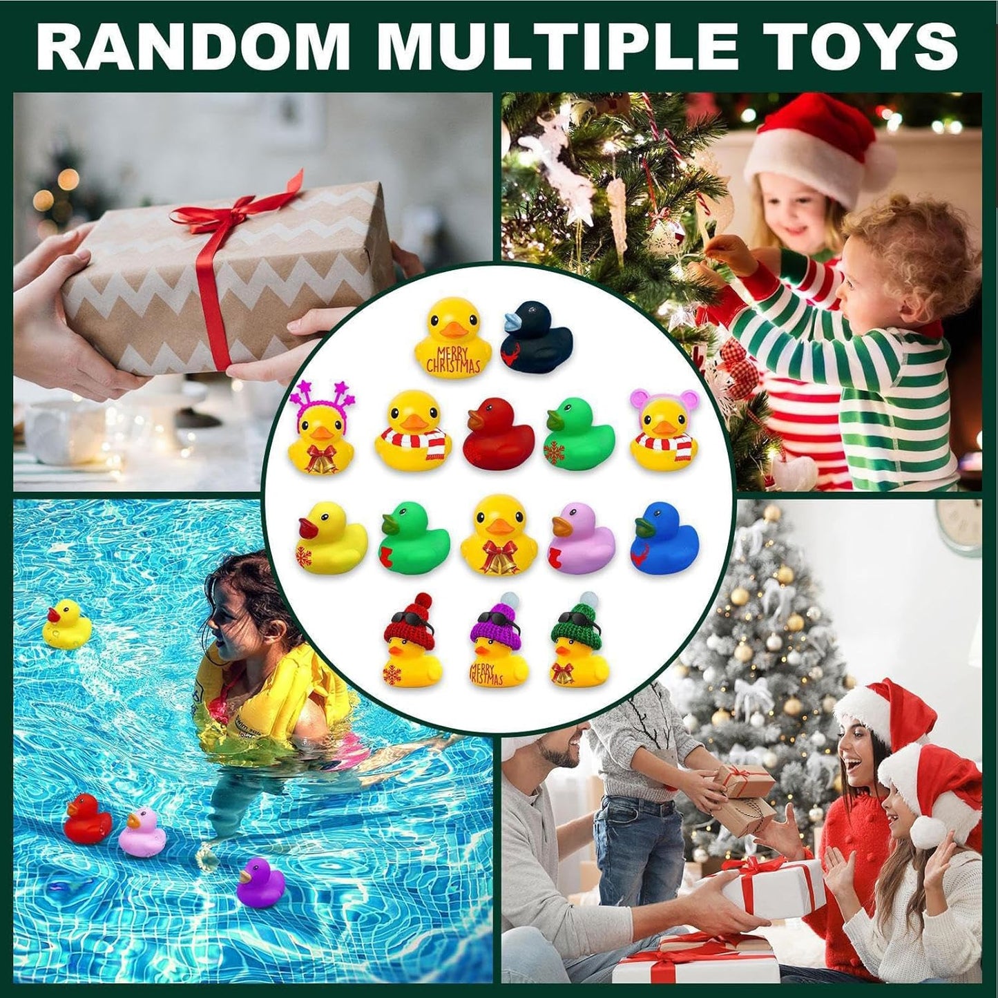Christmas Rubber Duck Advent Calendar – 24 Days Countdown with Surprise Toys