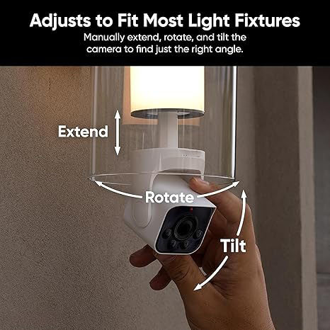 2K HD Wireless Security Camera – Indoor/Outdoor Color Night Vision | Dimmable LED Bulb & 160° Wide-Angle | AI Detection & Voice Assistant Support