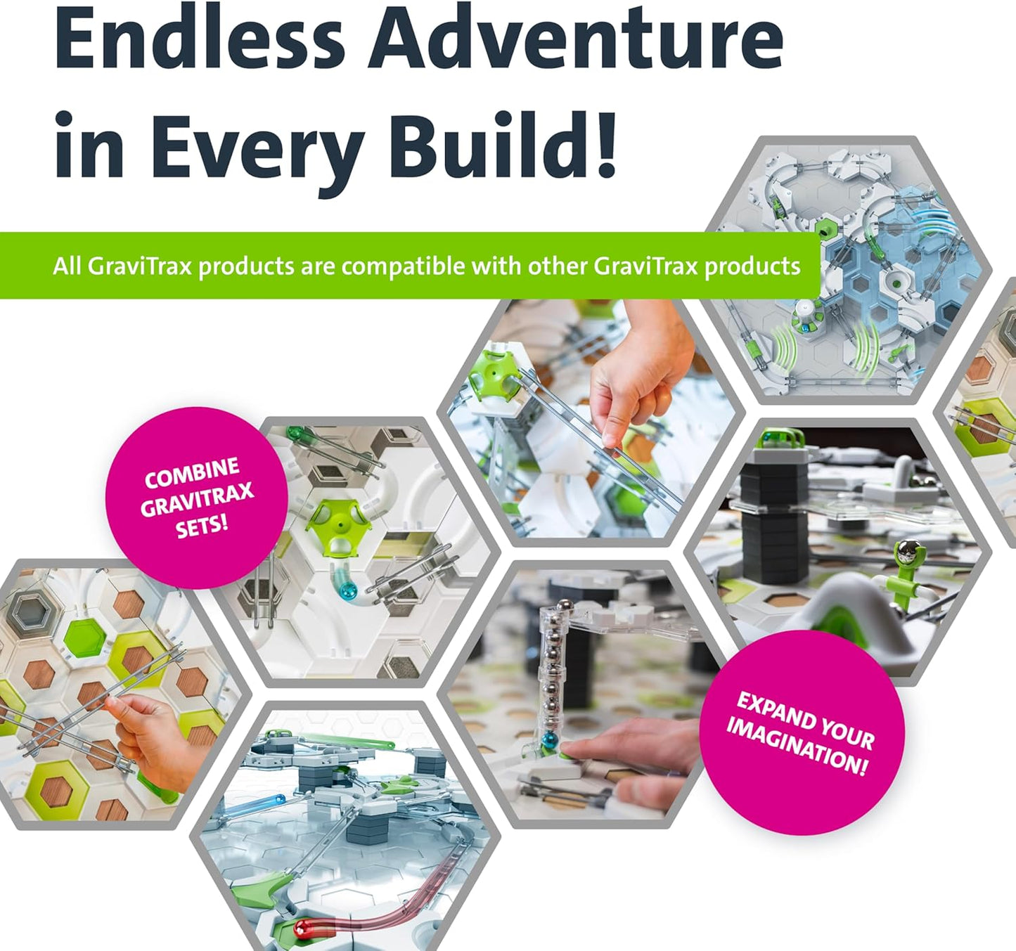 Gravity & Magnetic Marble Run Starter Set – STEM Educational Toy for Kids Ages 8+