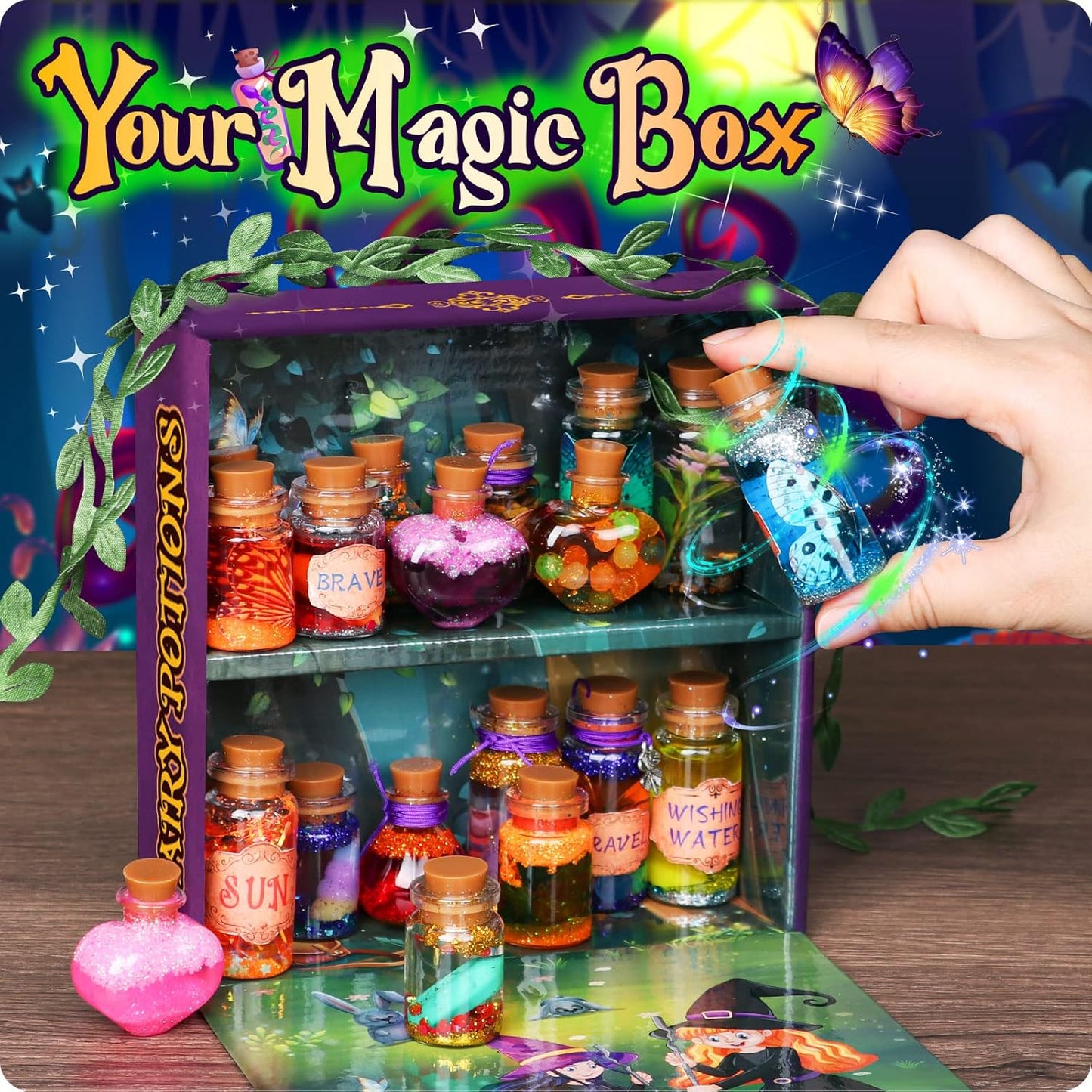 Fairy Potion Making Kit – 20 Magical Potions with Crystals & Enchanted Accessories