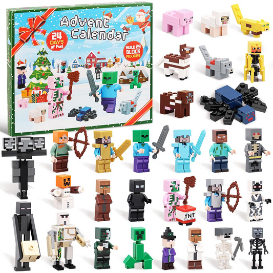 2025 Christmas Advent Calendar – 24-Day Countdown with 29 Toy Figures