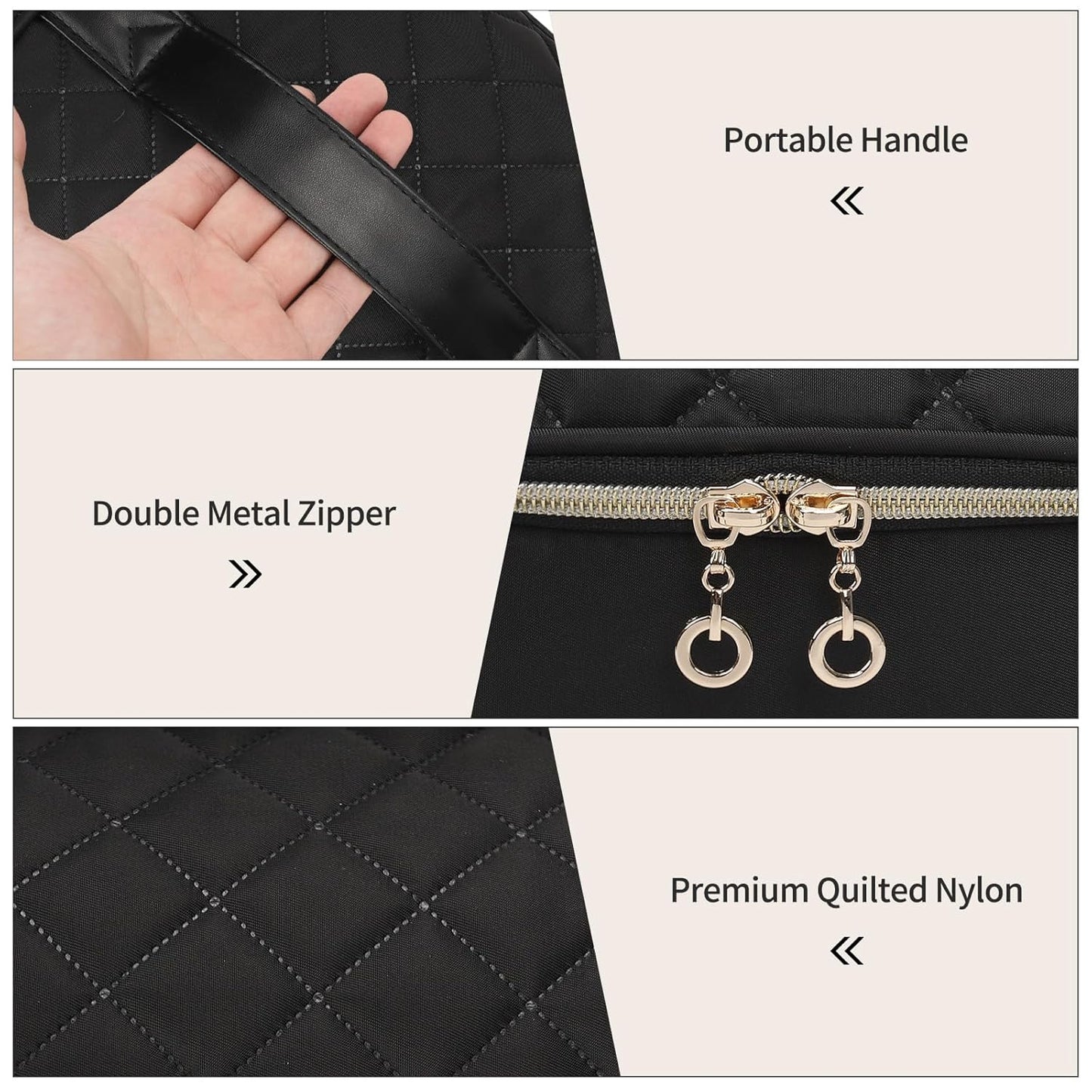 Portable Nail Polish Storage Box | Travel Nail Art Organizer for 45 Bottles & LED Lamp