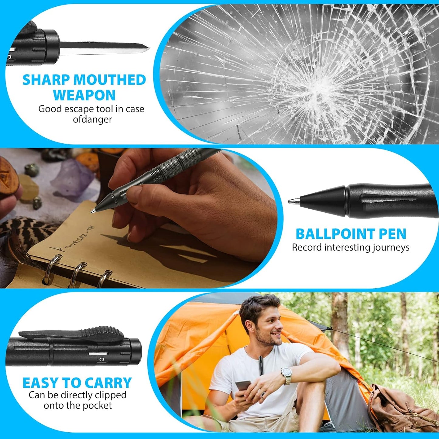 Tactical OTF Pen Knife – Concealed Self-Defense Pen with Quick-Deploy Blade