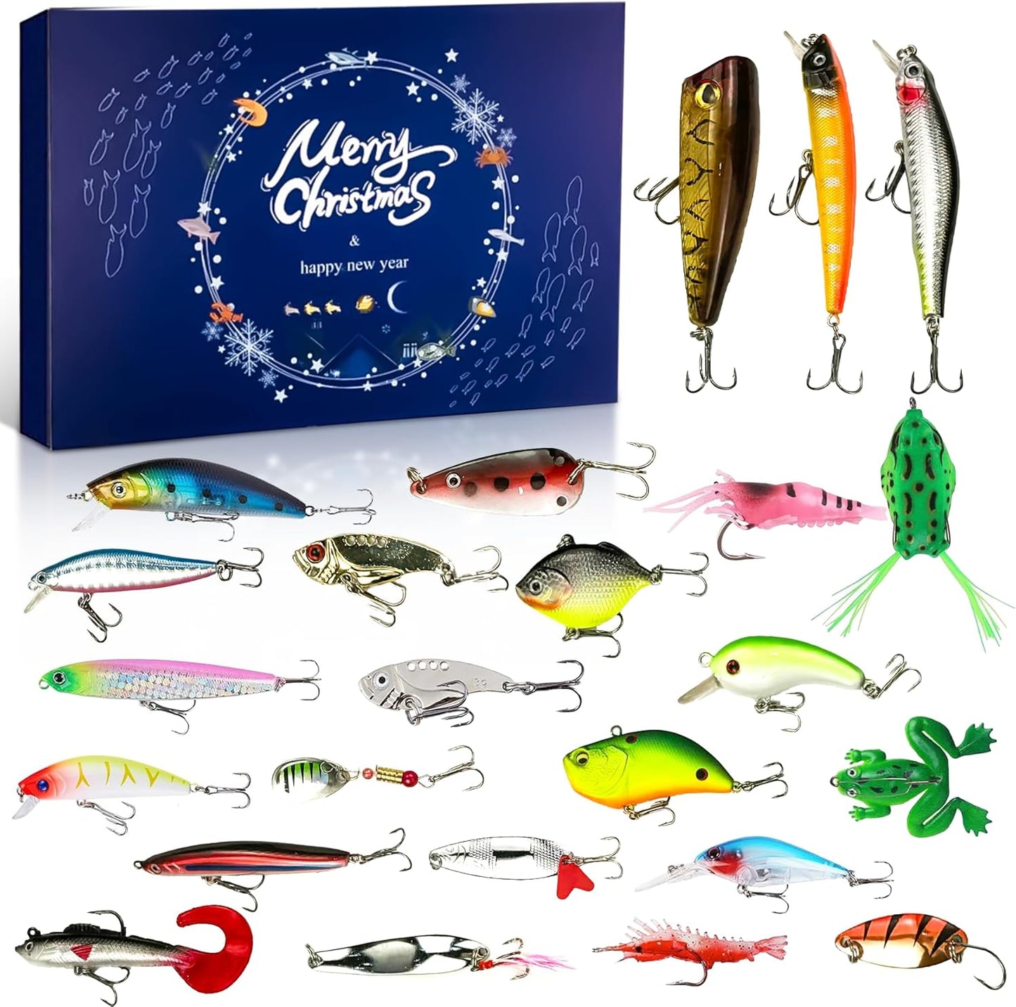 2025 Advent Fishing Calendar – 24 Days of Fishing Lures